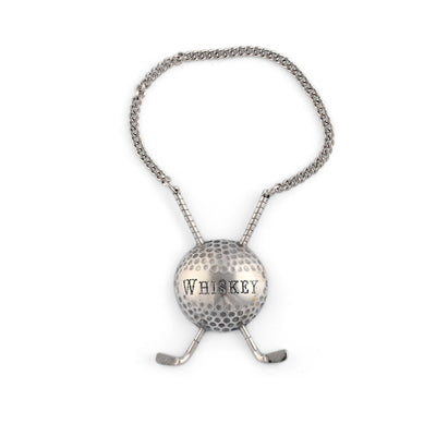 Pewter Golf Ball Decanter Tags