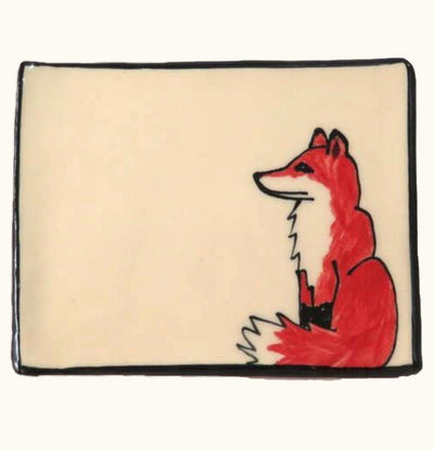 Sitting Fox Handmade Tray