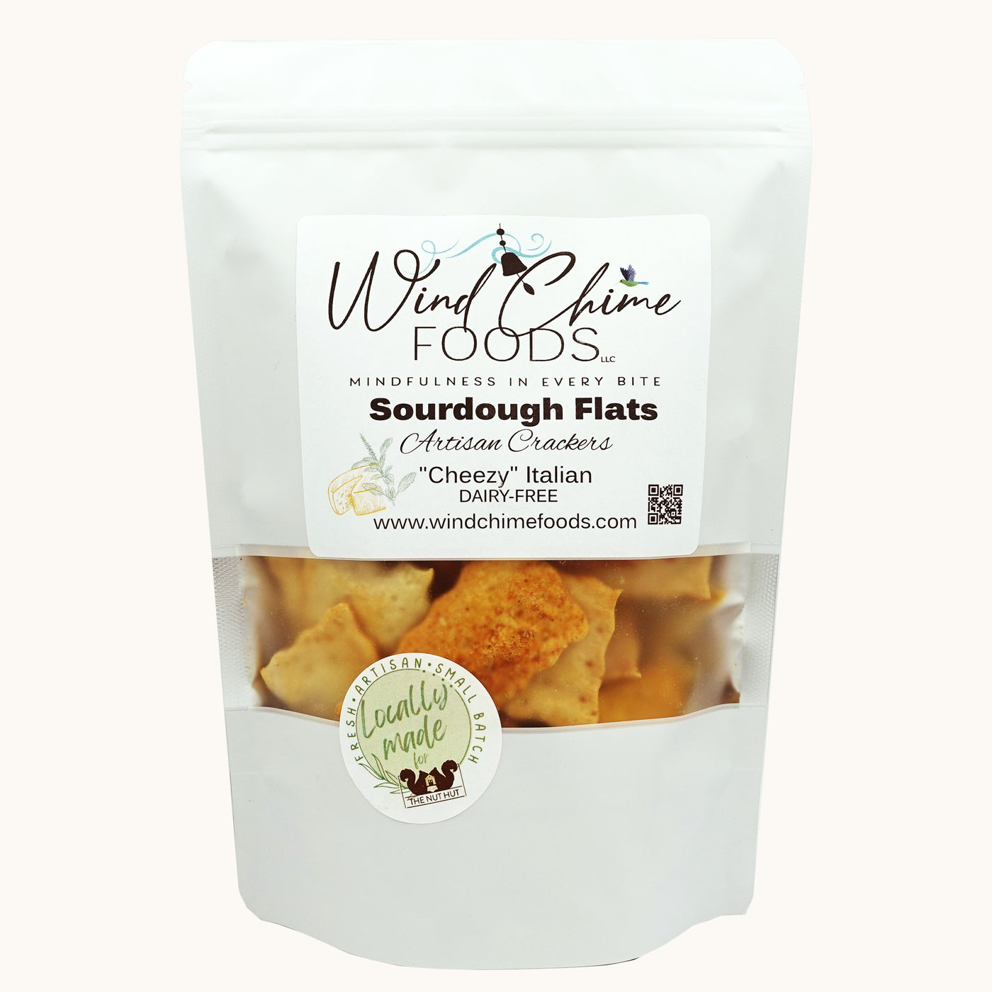 Cheezy Italian Sea Salt Sourdough Crackers