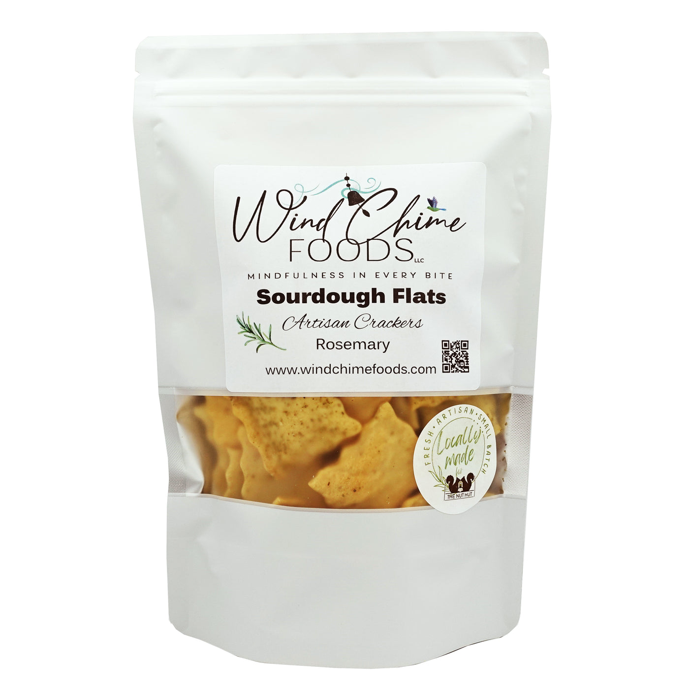 Rosemary Sea Salt Sourdough Crackers