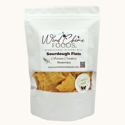 Rosemary Sea Salt Sourdough Crackers