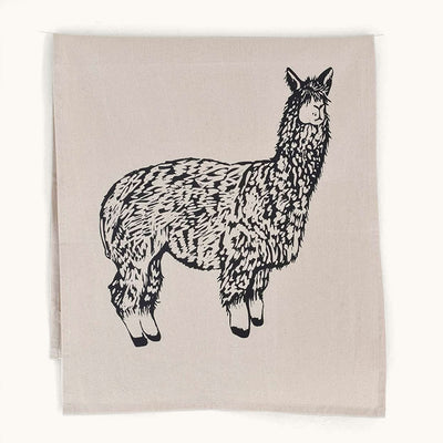 Organic Llama Tea Towel