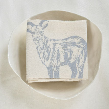 Set of 4 Organic Goat Cloth Napkins