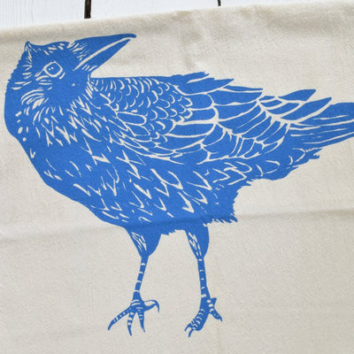 Organic Crow Tea Towel