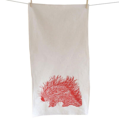 Organic Happy Porcupine Tea Towel