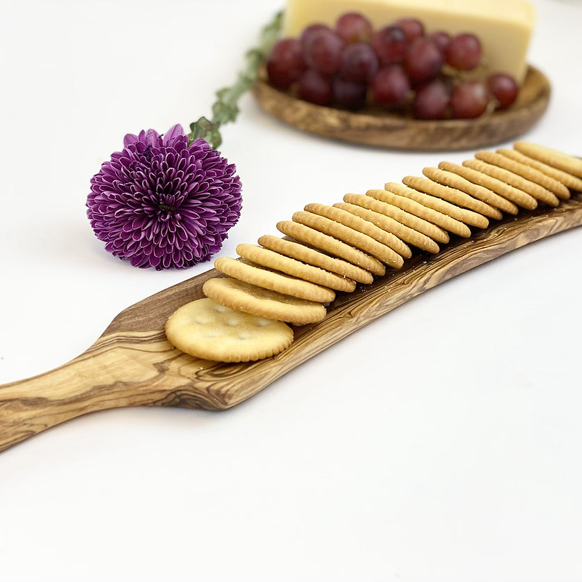 Olive Wood Cracker Tray