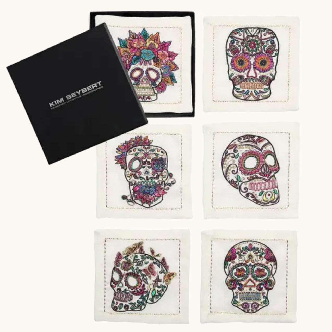 Day of the Dead Cocktail Napkins, Set of 6