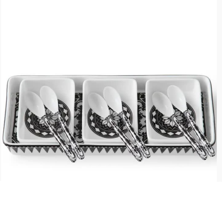 Casablanca Nested Appetizer Tray & Spoon