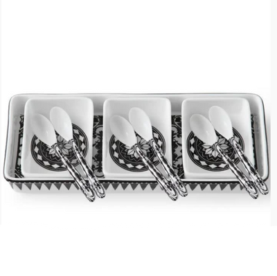 Casablanca Nested Appetizer Tray & Spoon