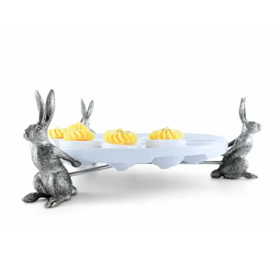 3 rabbit deviled egg holder