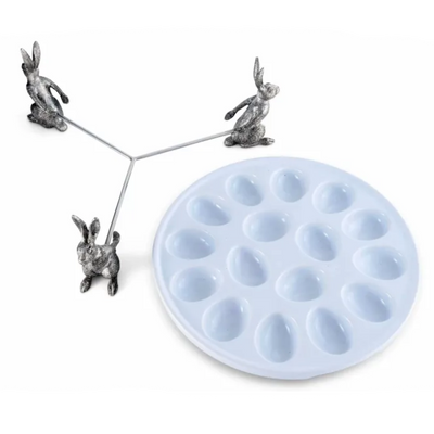 3 rabbit deviled egg holder