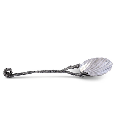 Scallop Shell Coral Serving Spoon