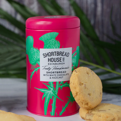 Shortbread House Tin - White Chocolate Hazelnut