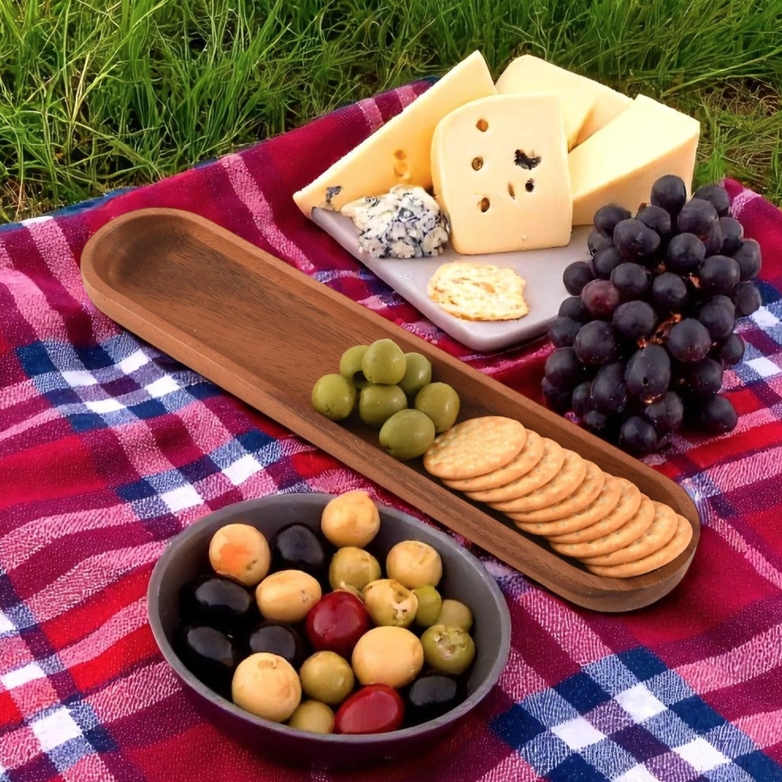 Wood Cracker Tray