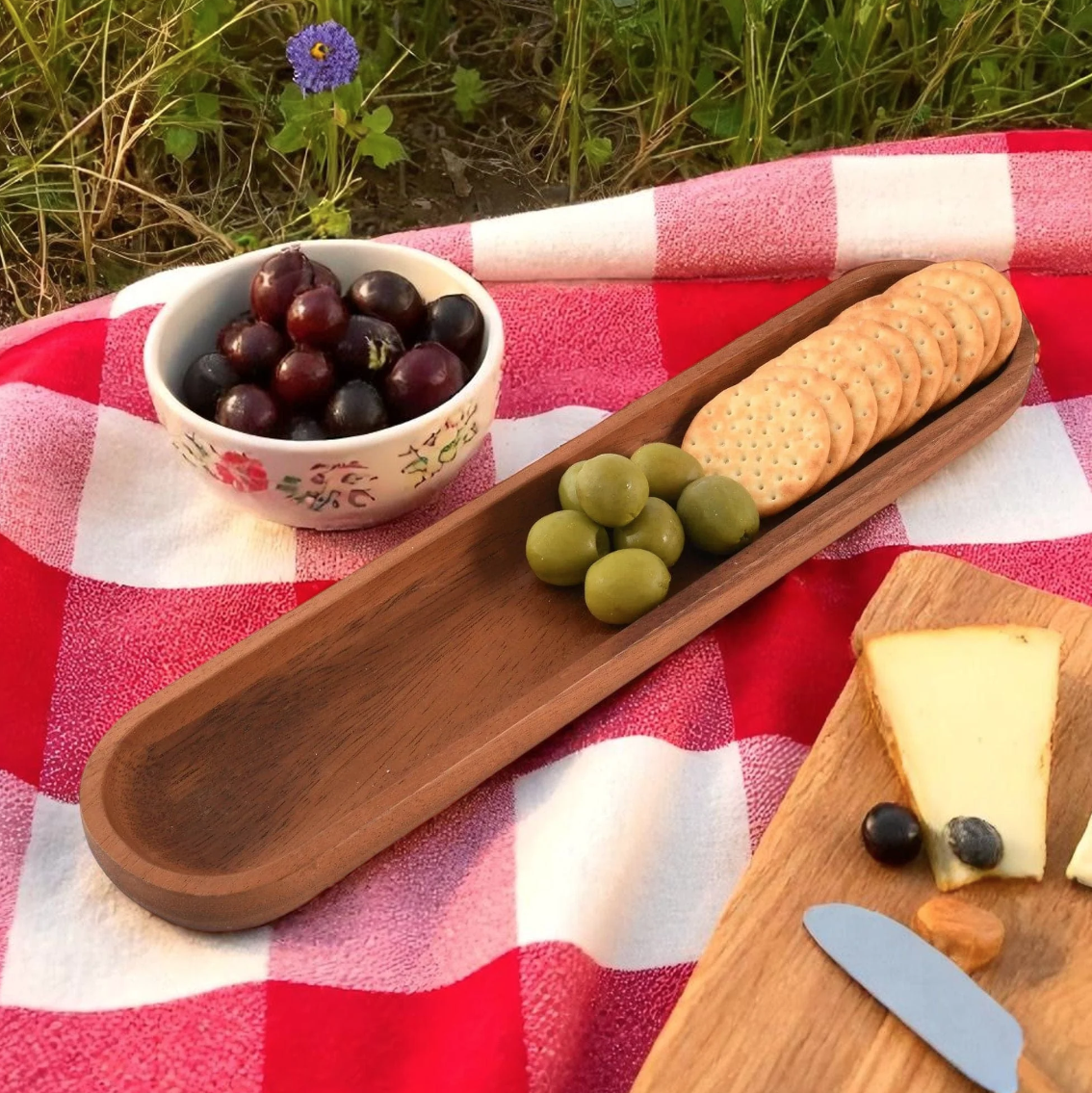 Wood Cracker Tray