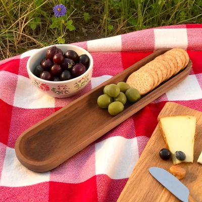 Wood Cracker Tray