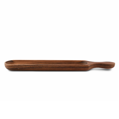 Wood Cracker Tray with Handle
