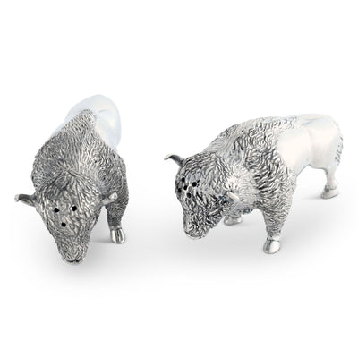 Pewter Bison Salt & Pepper Set