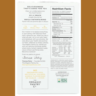 Sunflower Flaxseed Crackers