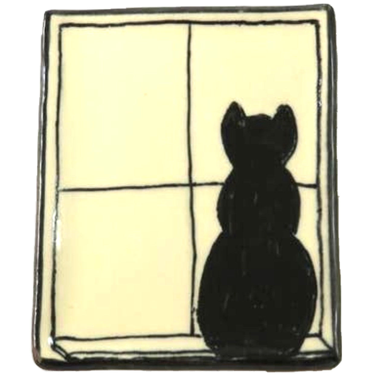 Cat in Window Handmade Tray