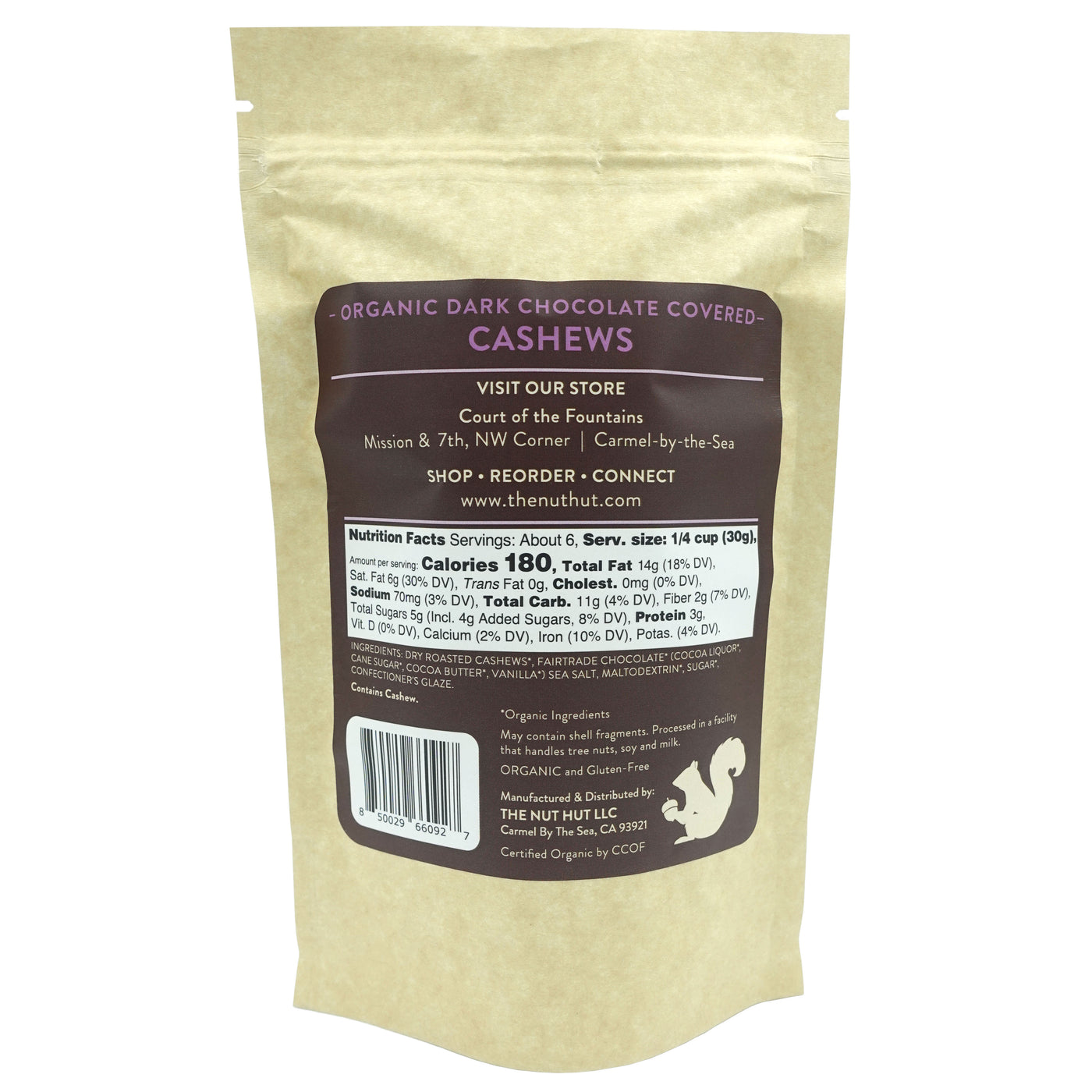 Organic Dark Chocolate Cashews