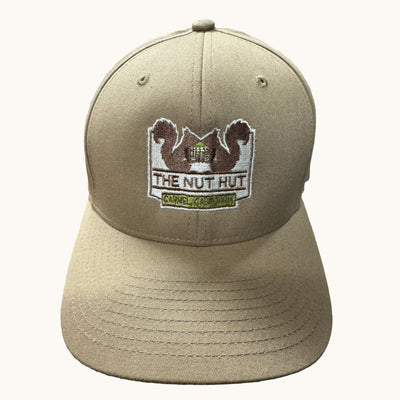 Embroidered Nut Hut Cap Tan