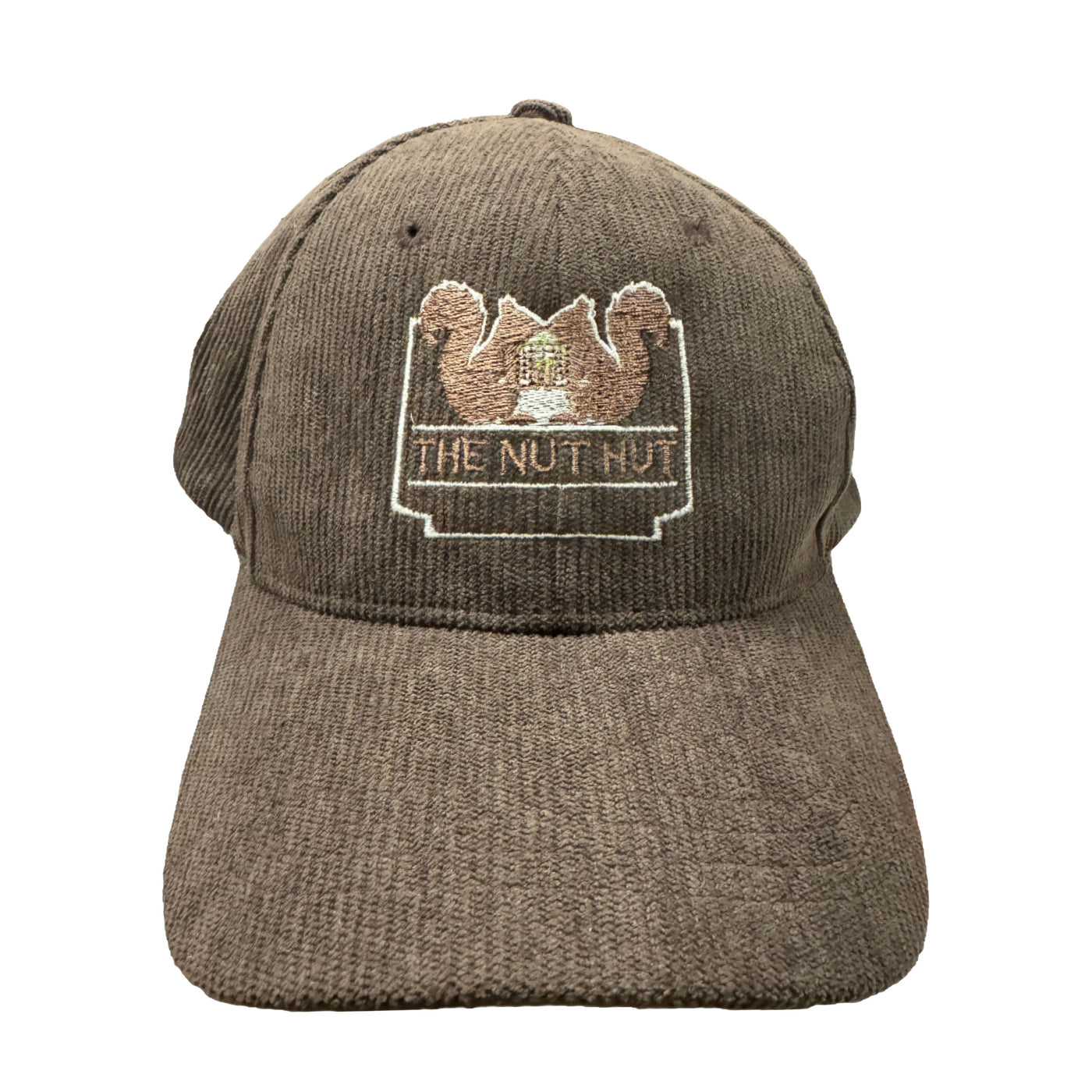 Embroidered Corduroy Nut Hut Cap