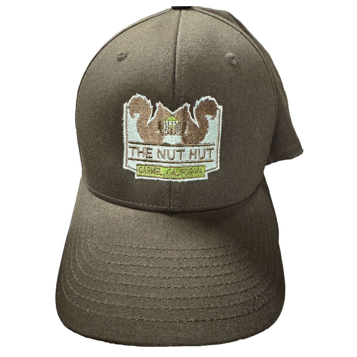 Embroidered Nut Hut Cap Brown