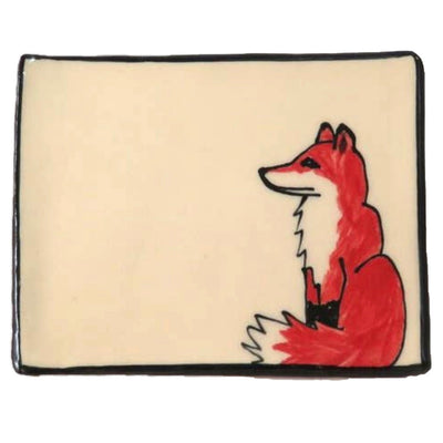 Sitting Fox Handmade Tray