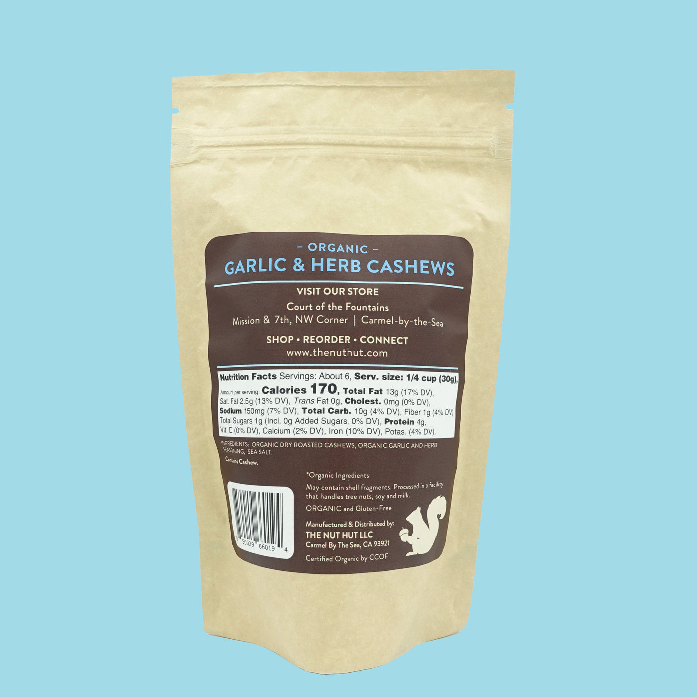 Organic Garlic & Herb Cashews