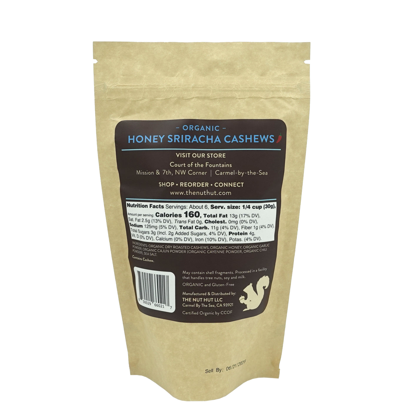 Organic Honey Sriracha Cashews