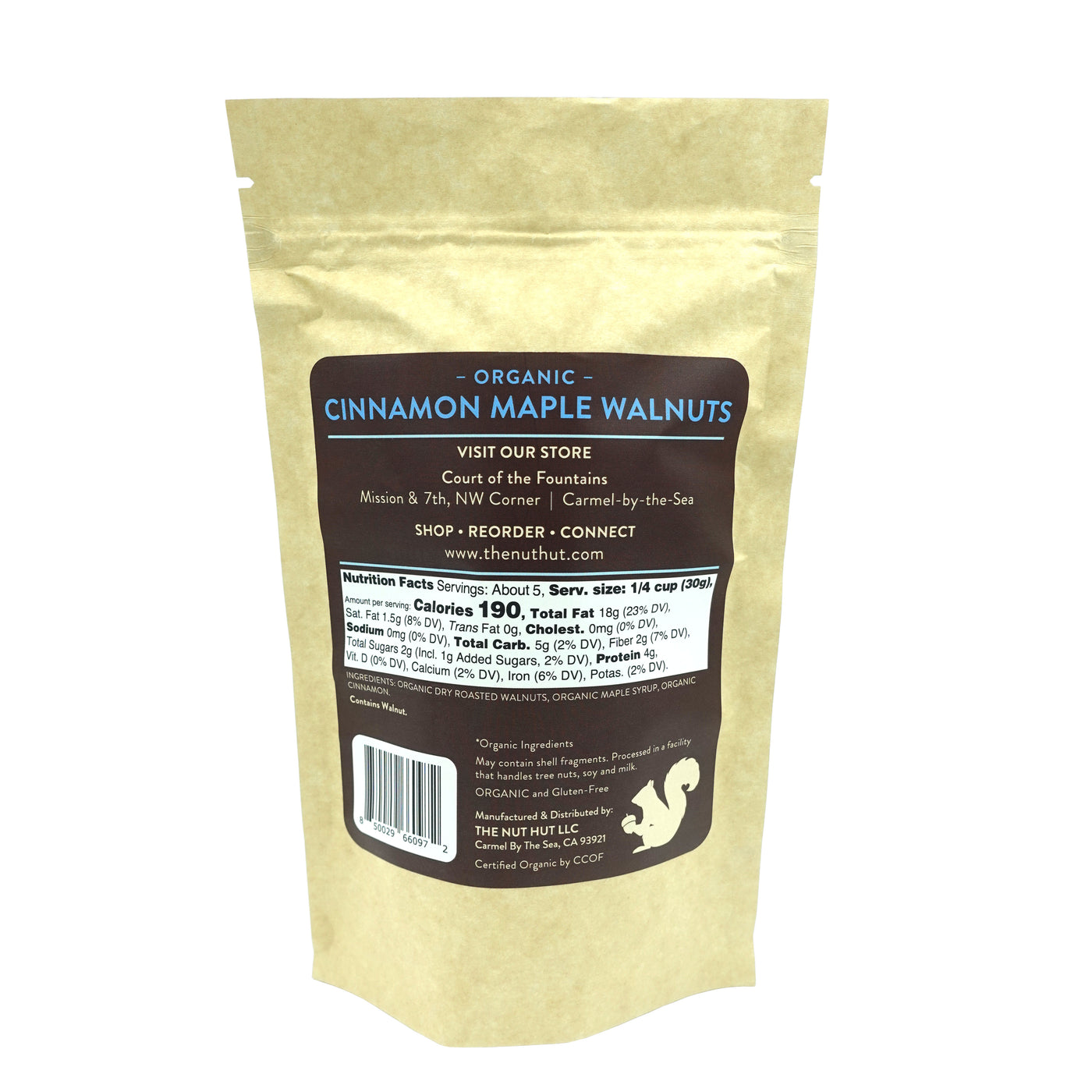 Organic Cinnamon Maple Walnuts