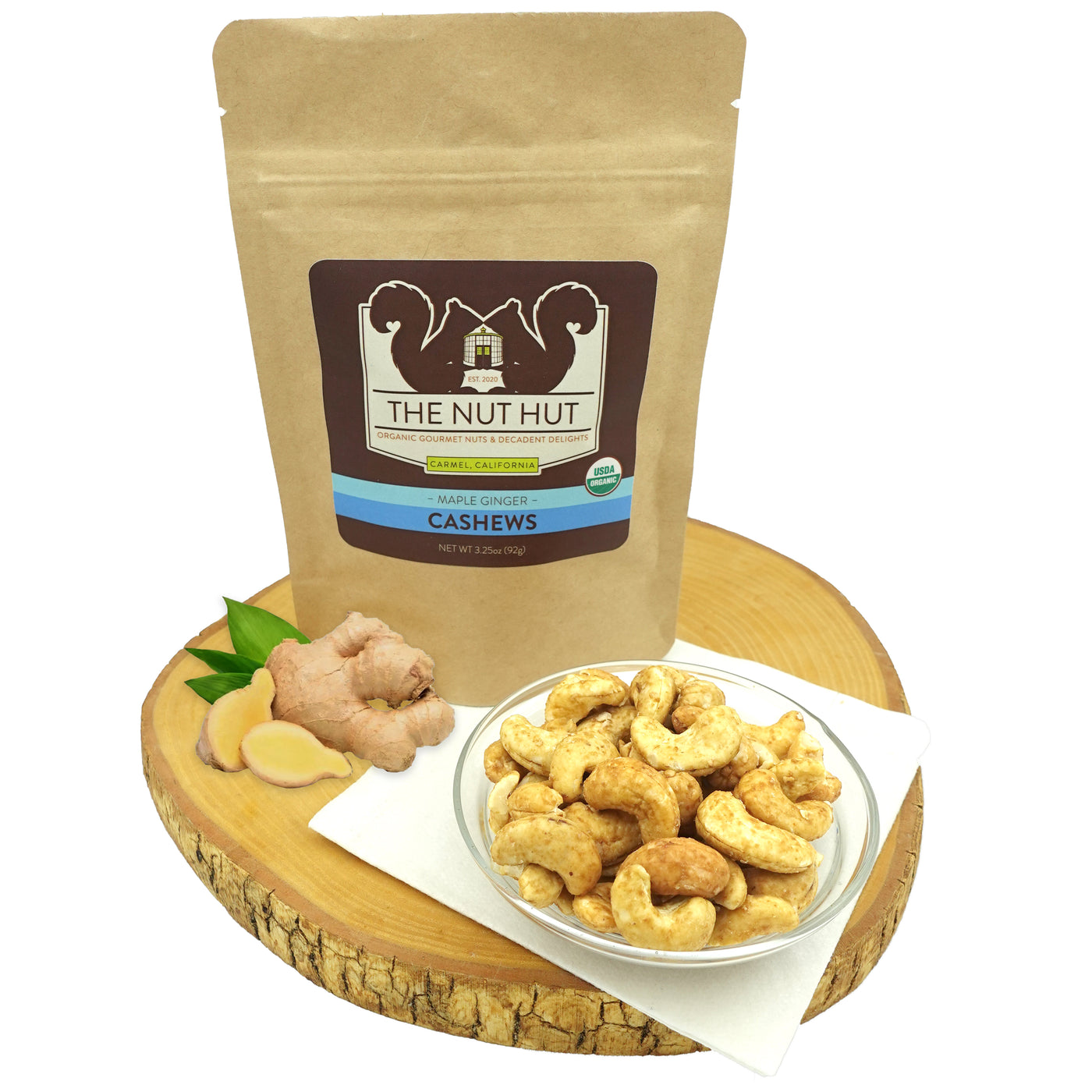 Organic Maple Ginger Cashews