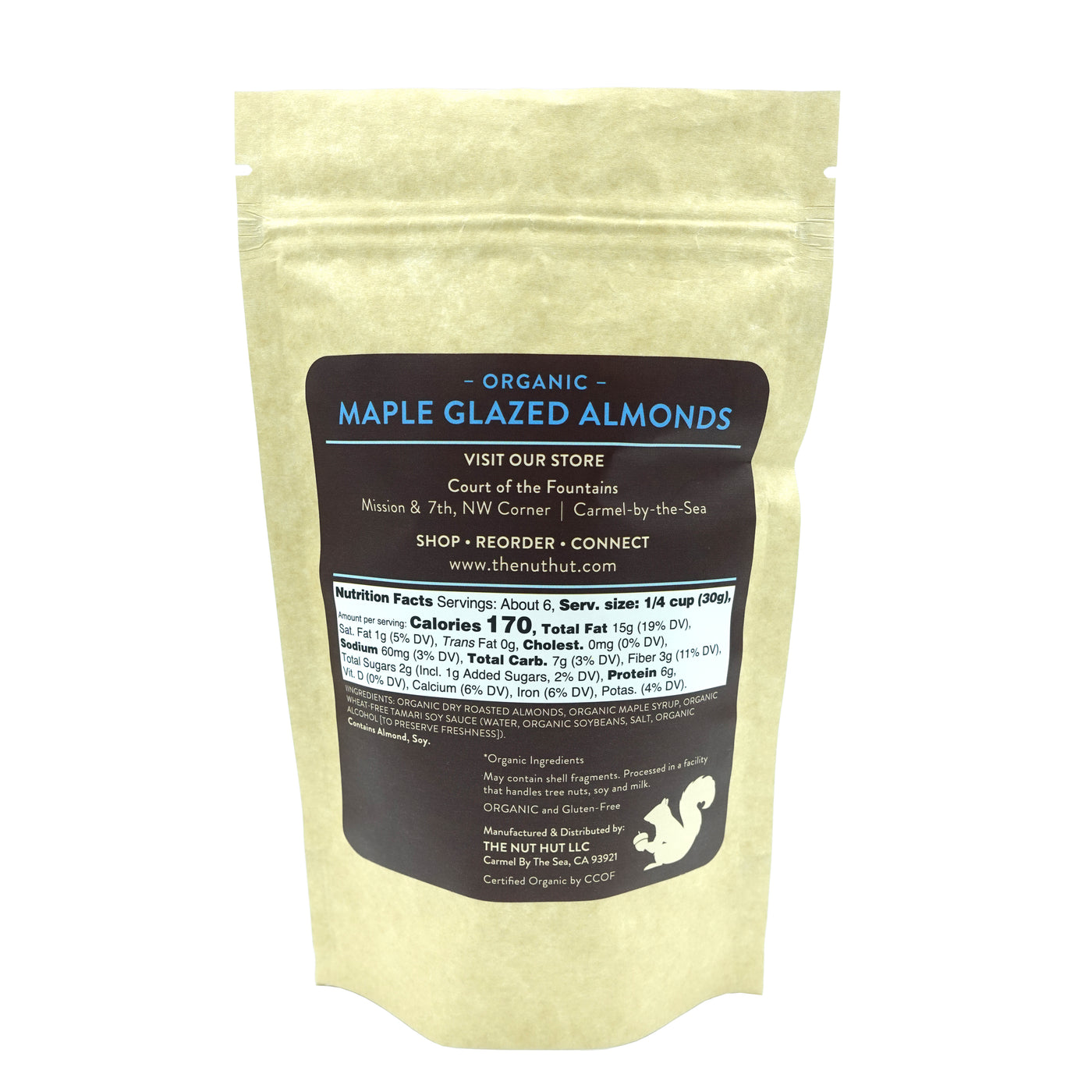 Organic Maple Glazed Almonds