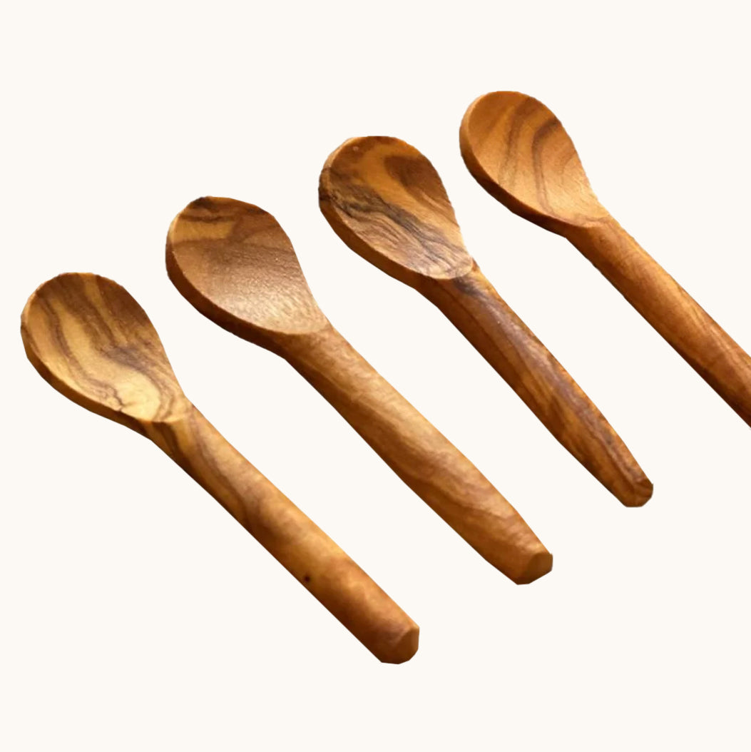 Olive Wood Mini Spoons 2" - 3"