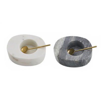 Oval Marble Salt Cellars