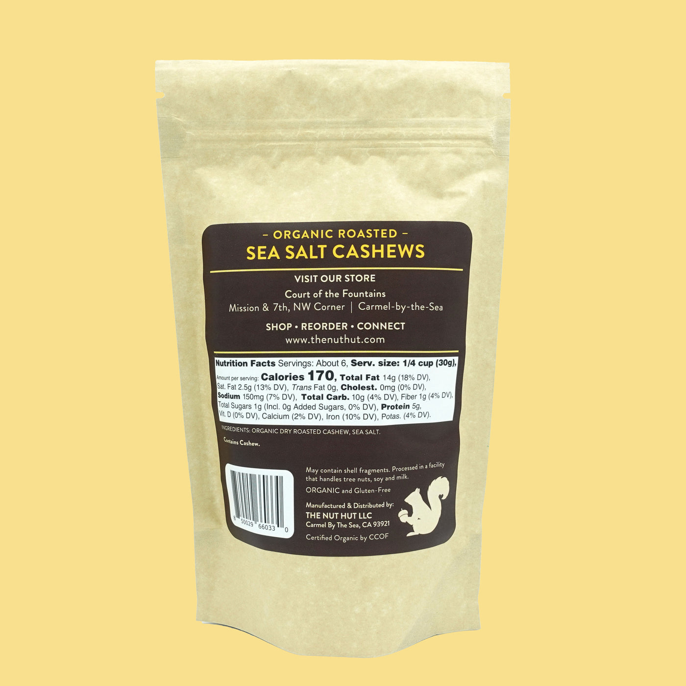 Organic Cashews with Sea Salt