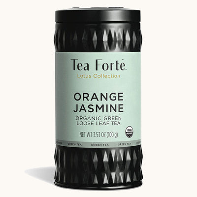Orange Jasmine Lotus Loose Leaf Canister