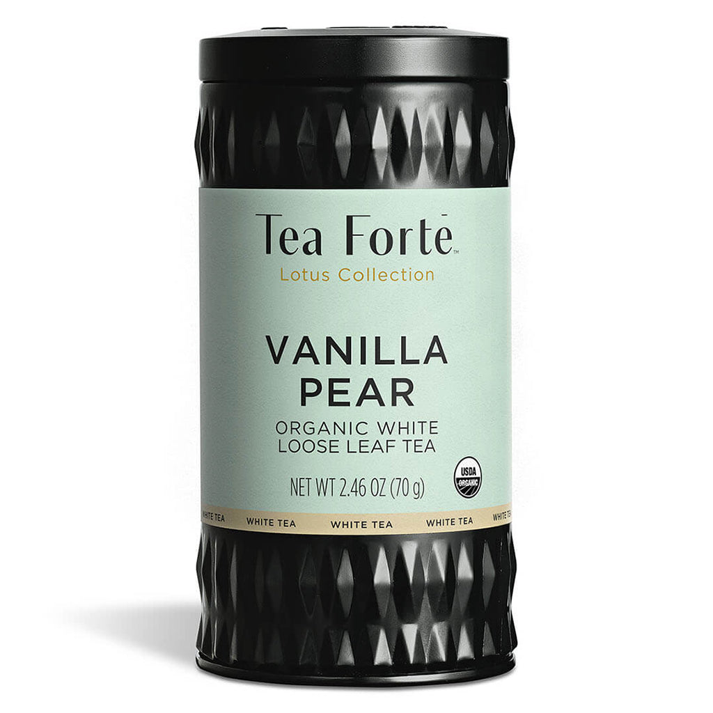 Vanilla Pear Tea Lotus Loose Leaf Canister