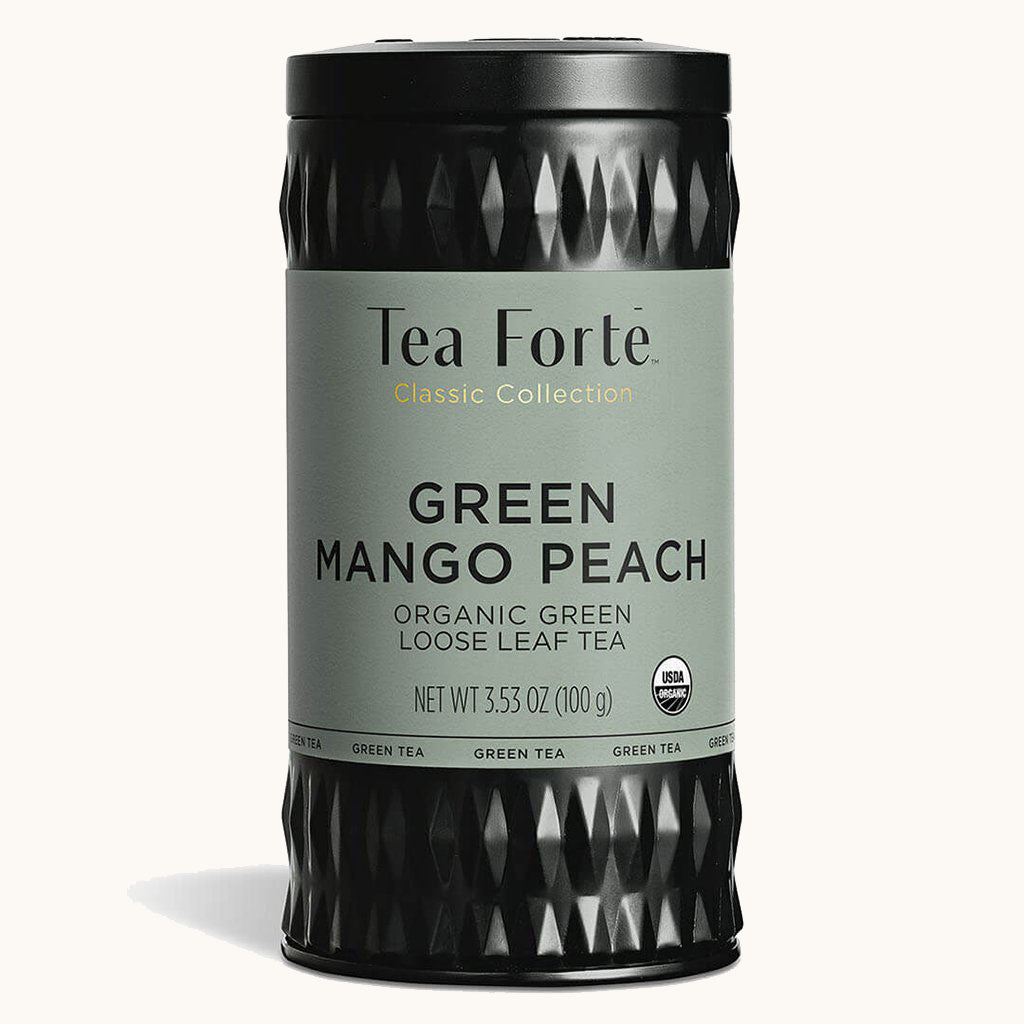 Green Mango Peach Loose Leaf Tea Canisters