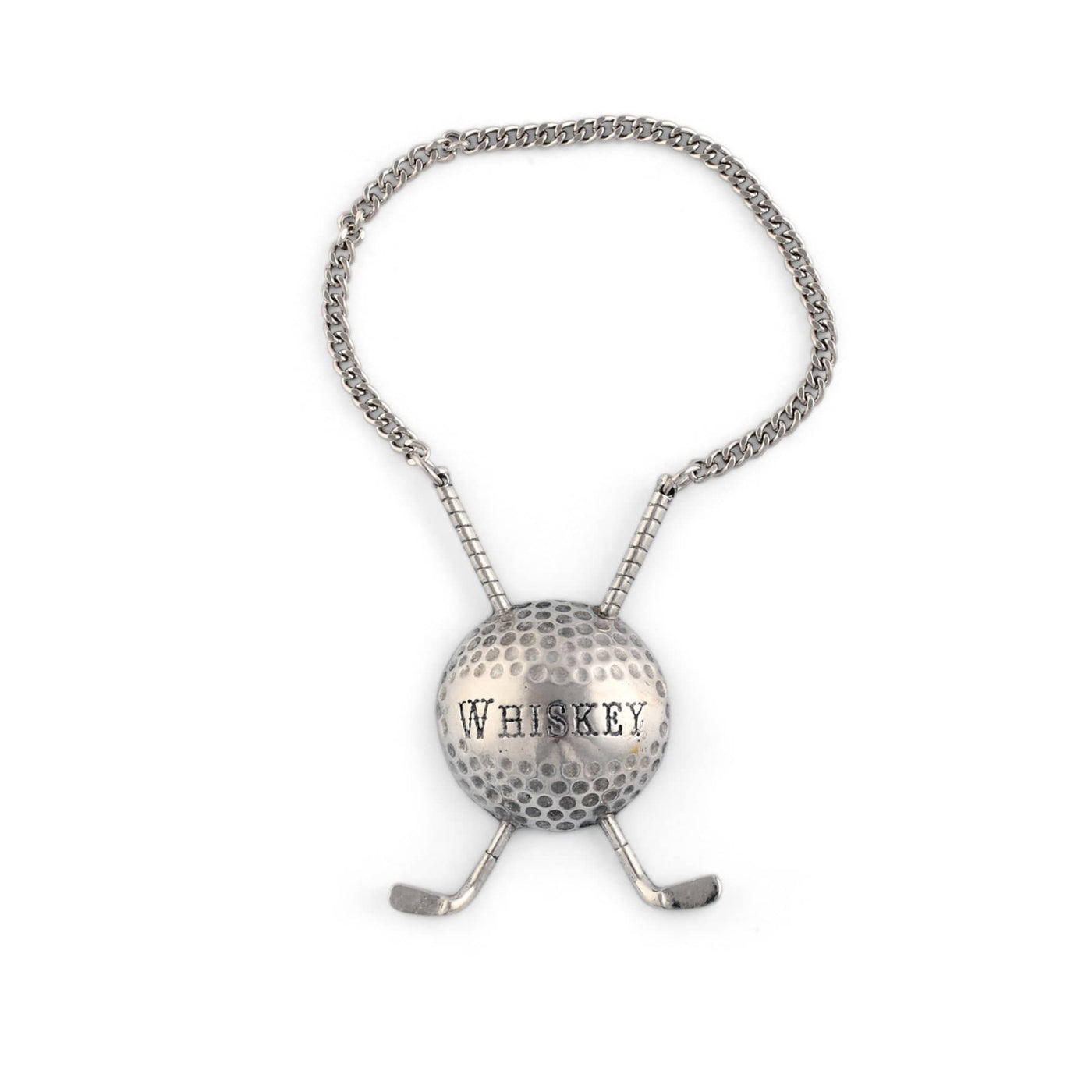 Pewter Golf Ball Decanter Tags