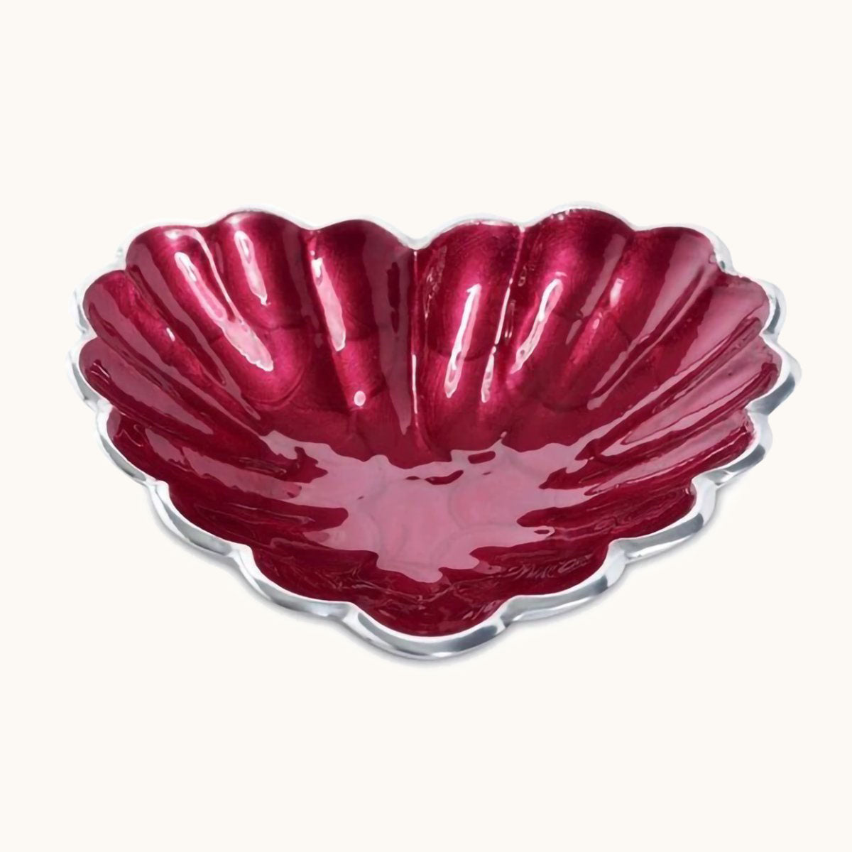 Heart 7" Bowl Pomegranate