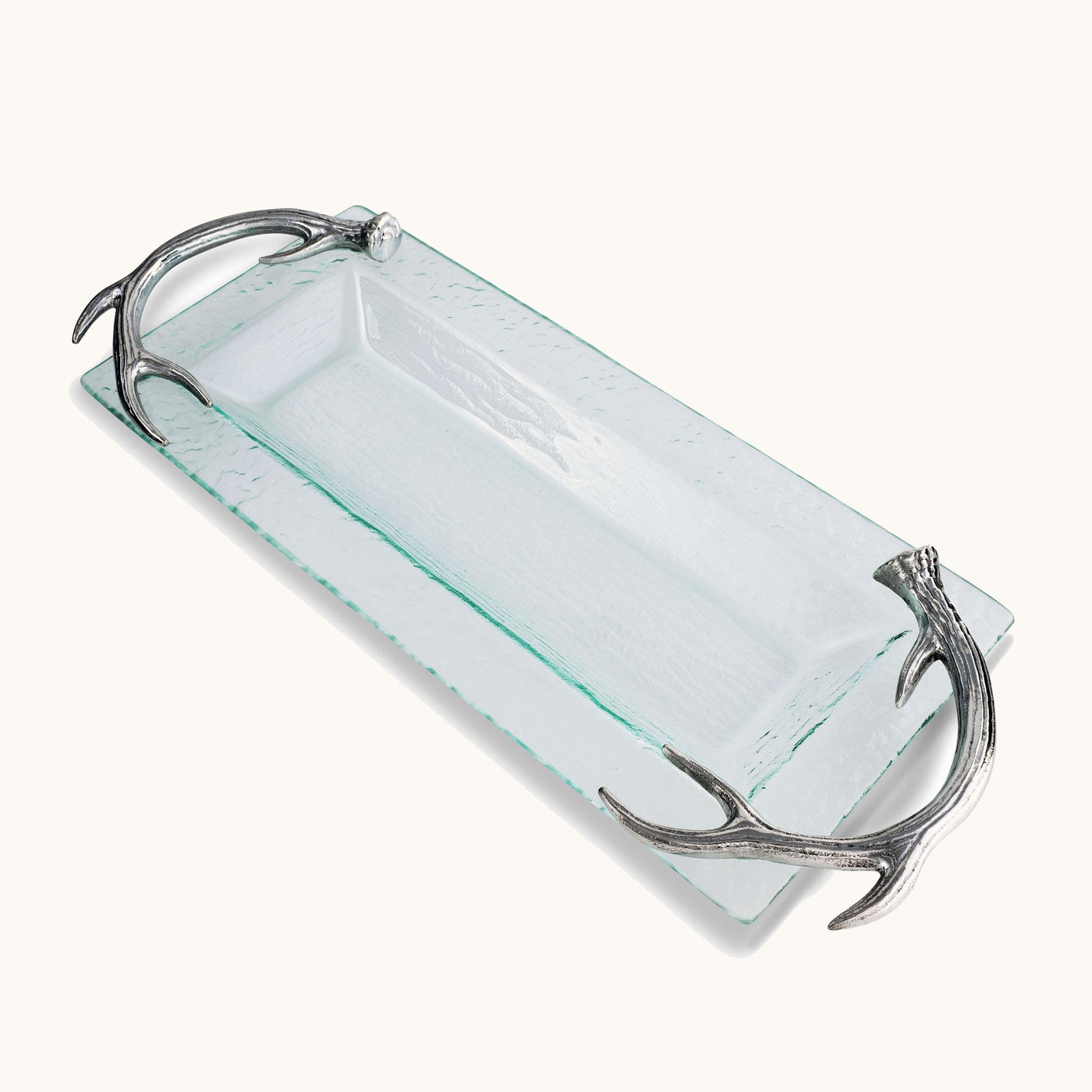Antler Glass Oblong Tray