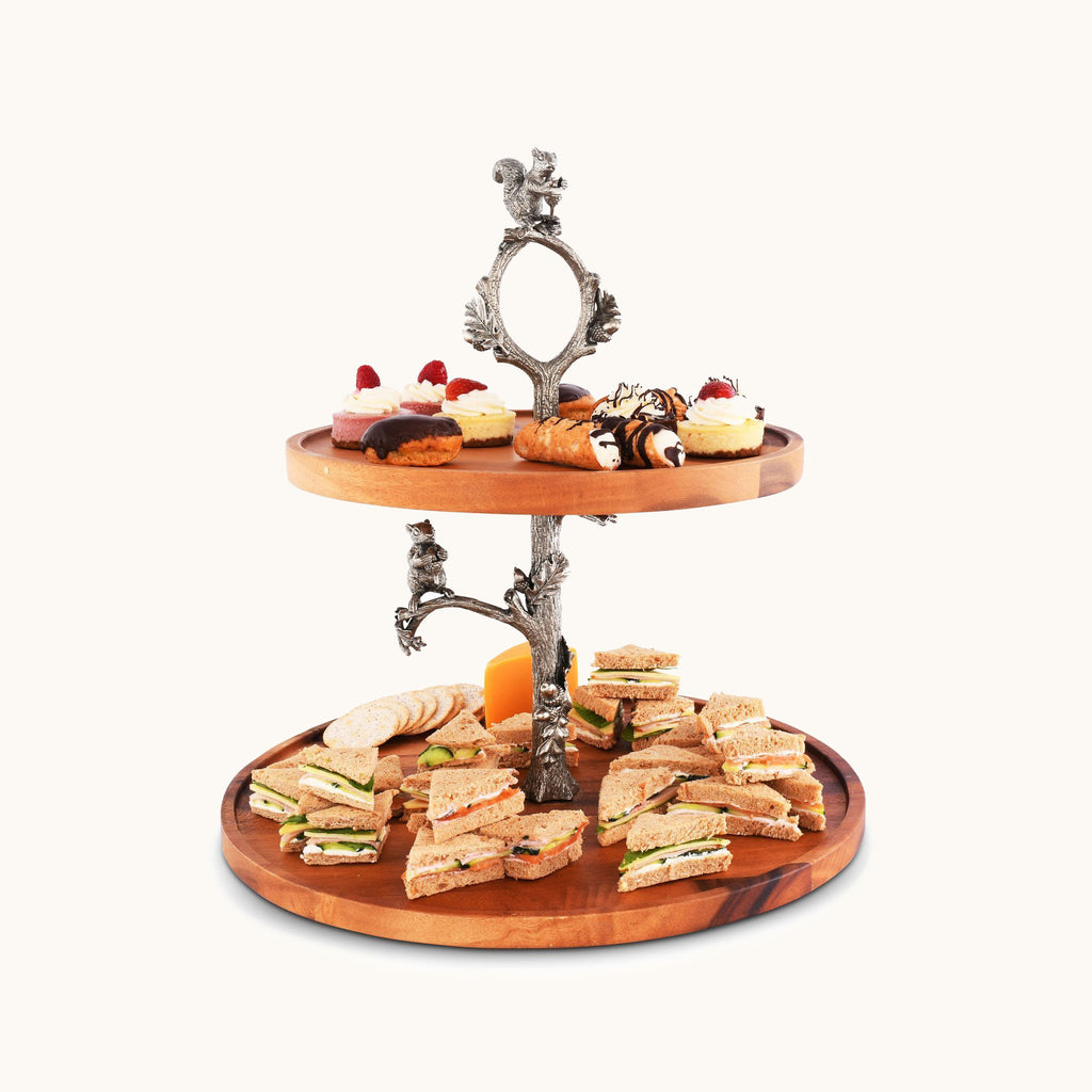 Arthur Court Designs Squirrel Cheese Stand