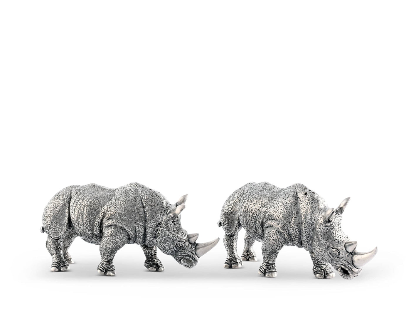 Pewter Rhinos Salt & Pepper Set