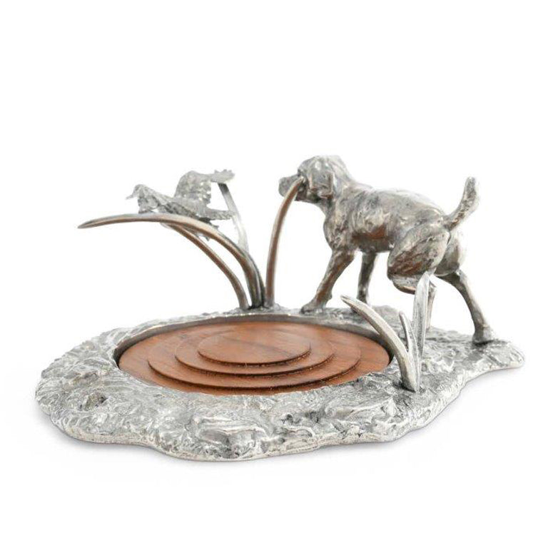 Dog & Duck Wine Coaster