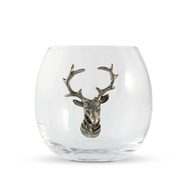 Elk / Deer Stemless Wine Glass