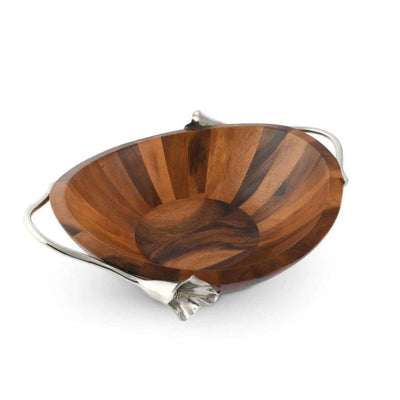 Lily Wood Salad Bowl