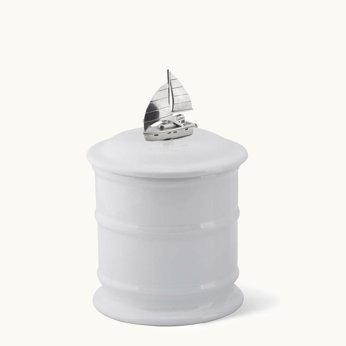 Sail Boat Stoneware Canister