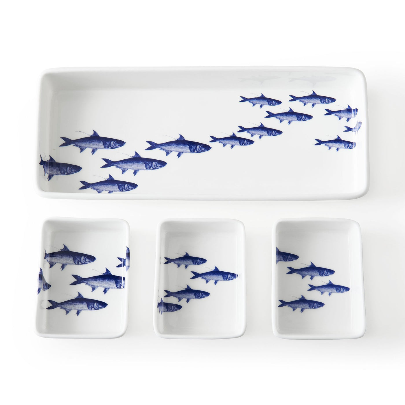 School of Fish Nested Appetizer Tray Set